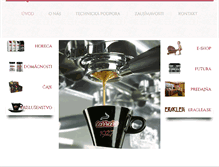 Tablet Screenshot of carrarocaffe.sk